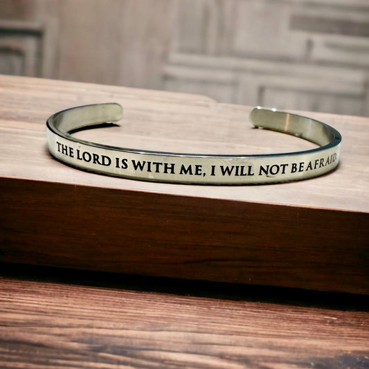 Scripture Bangle: The Lord is With Me