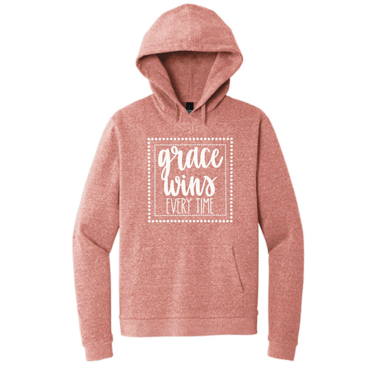 Grace Wins Every Time Christian Faith Hoodie