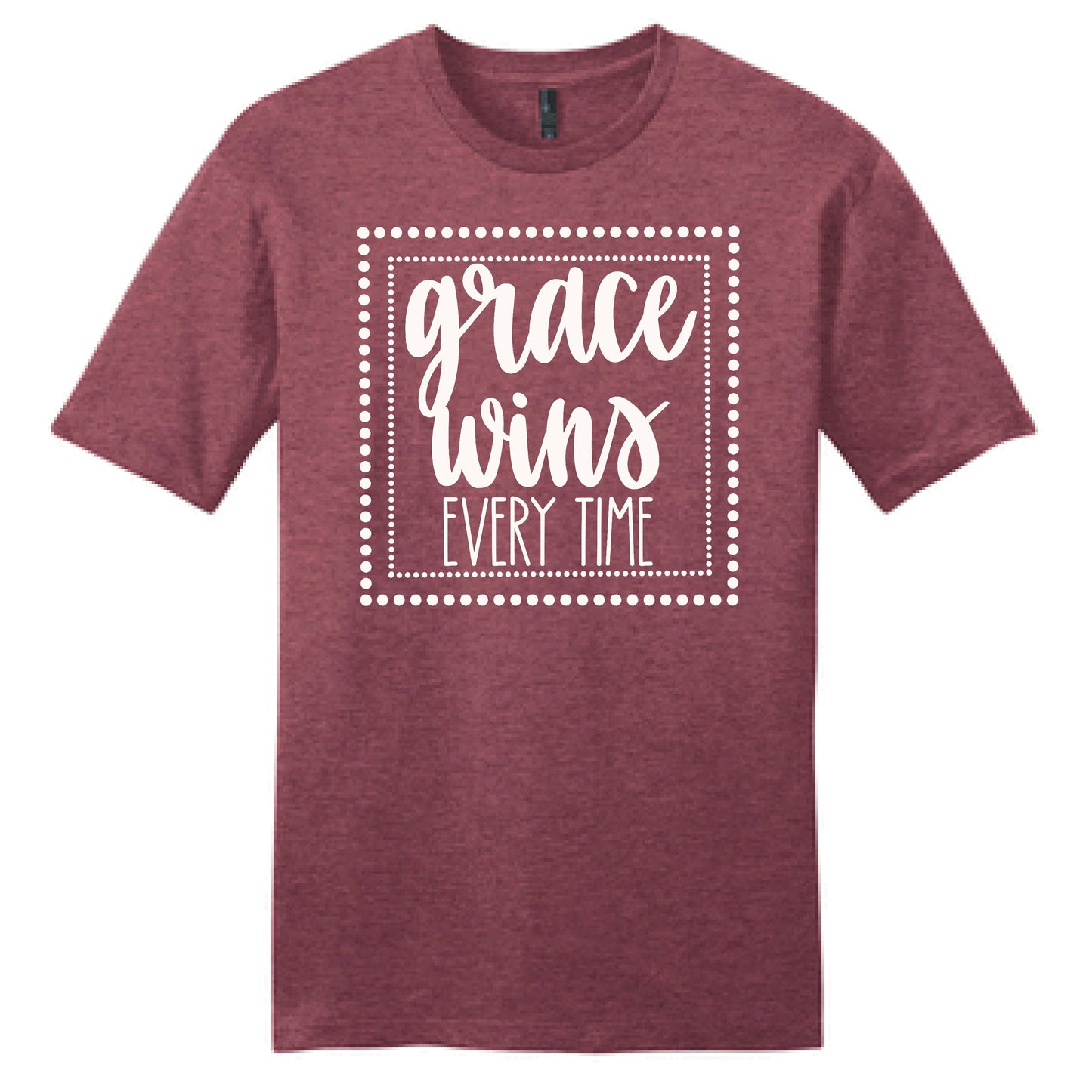 Grace Wins Every Time Christian Faith Short Sleeve Shirt