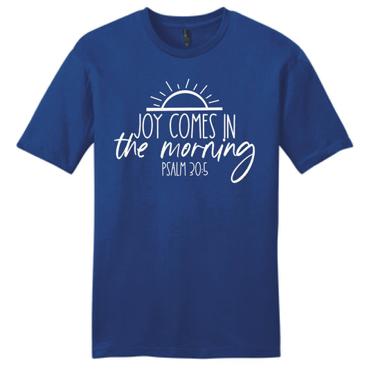 Joy Comes in the Morning Christian Faith Short Sleeve Shirt