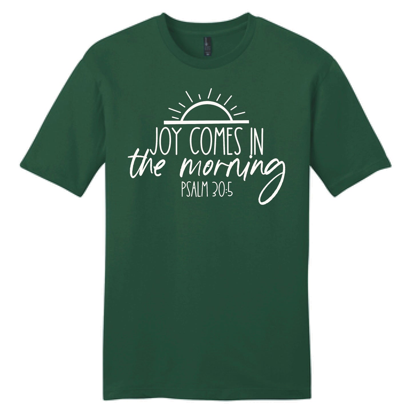 Joy Comes in the Morning Christian Faith Short Sleeve Shirt