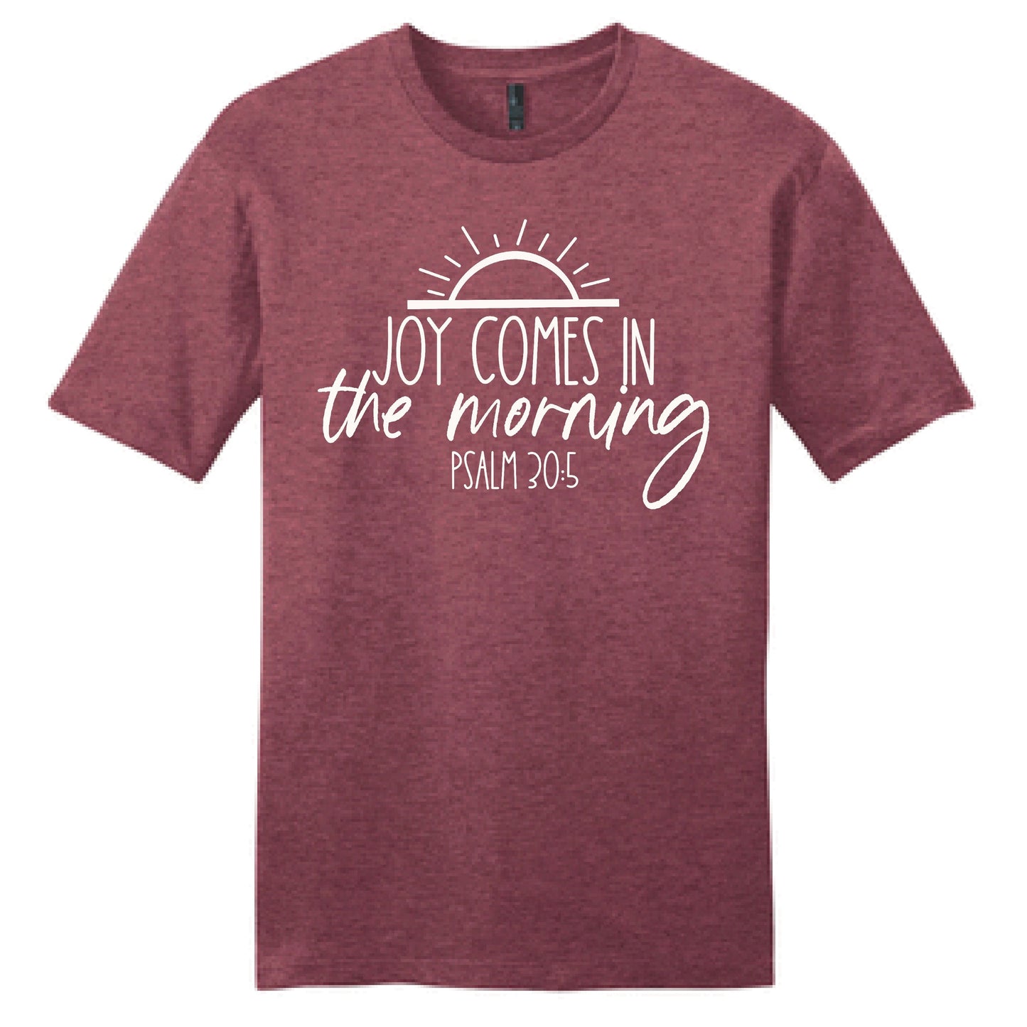 Joy Comes in the Morning Christian Faith Short Sleeve Shirt