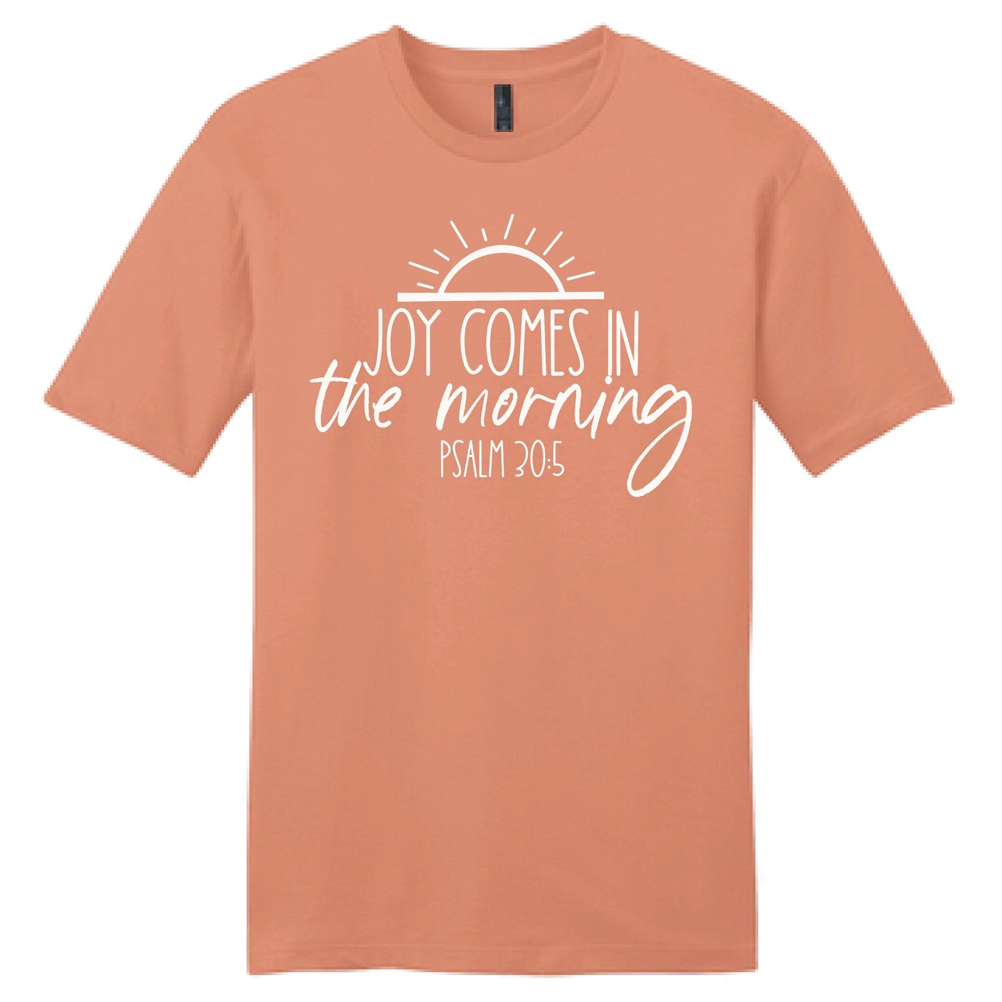 Joy Comes in the Morning Christian Faith Short Sleeve Shirt