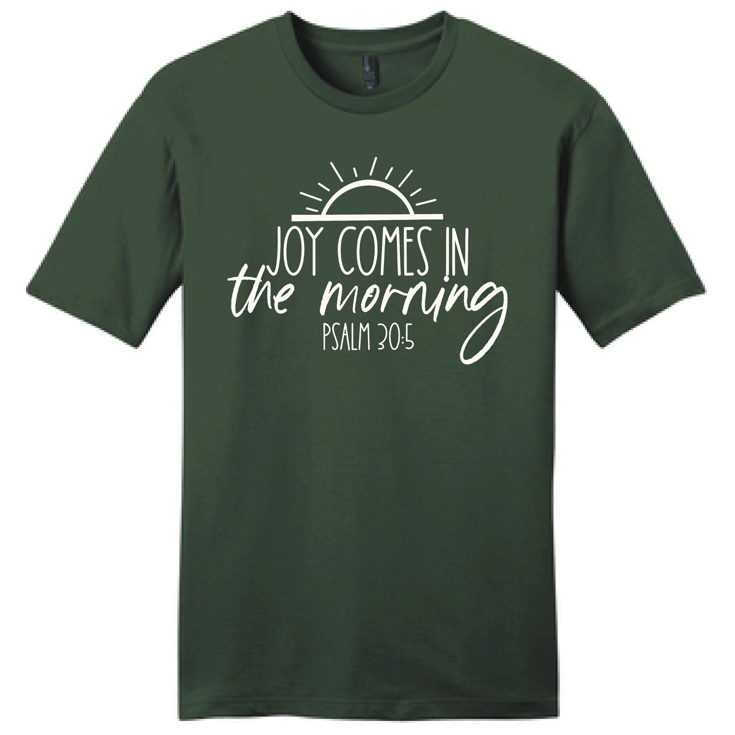 Joy Comes in the Morning Christian Faith Short Sleeve Shirt