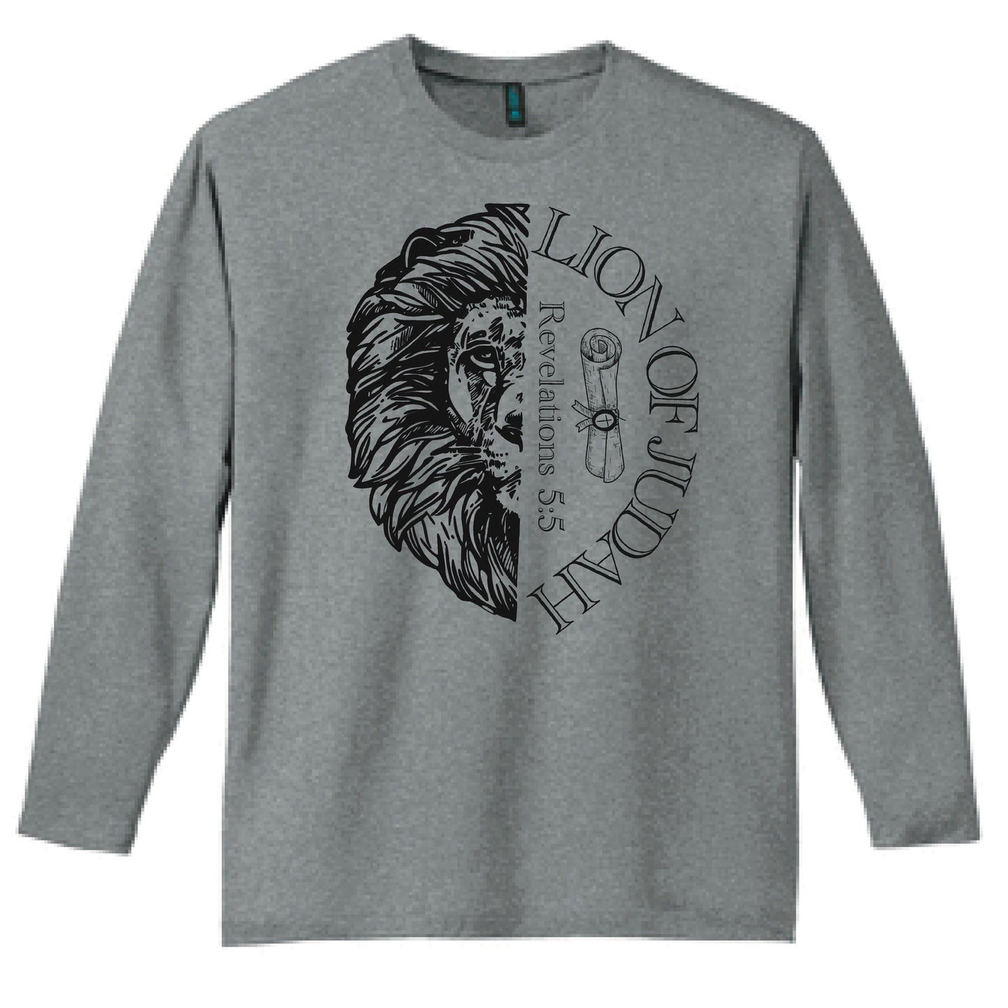 Lion of Judah Christian Long Sleeve T Shirt