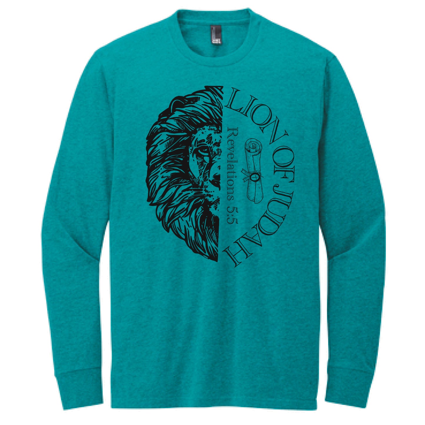 Lion of Judah Christian Long Sleeve T Shirt