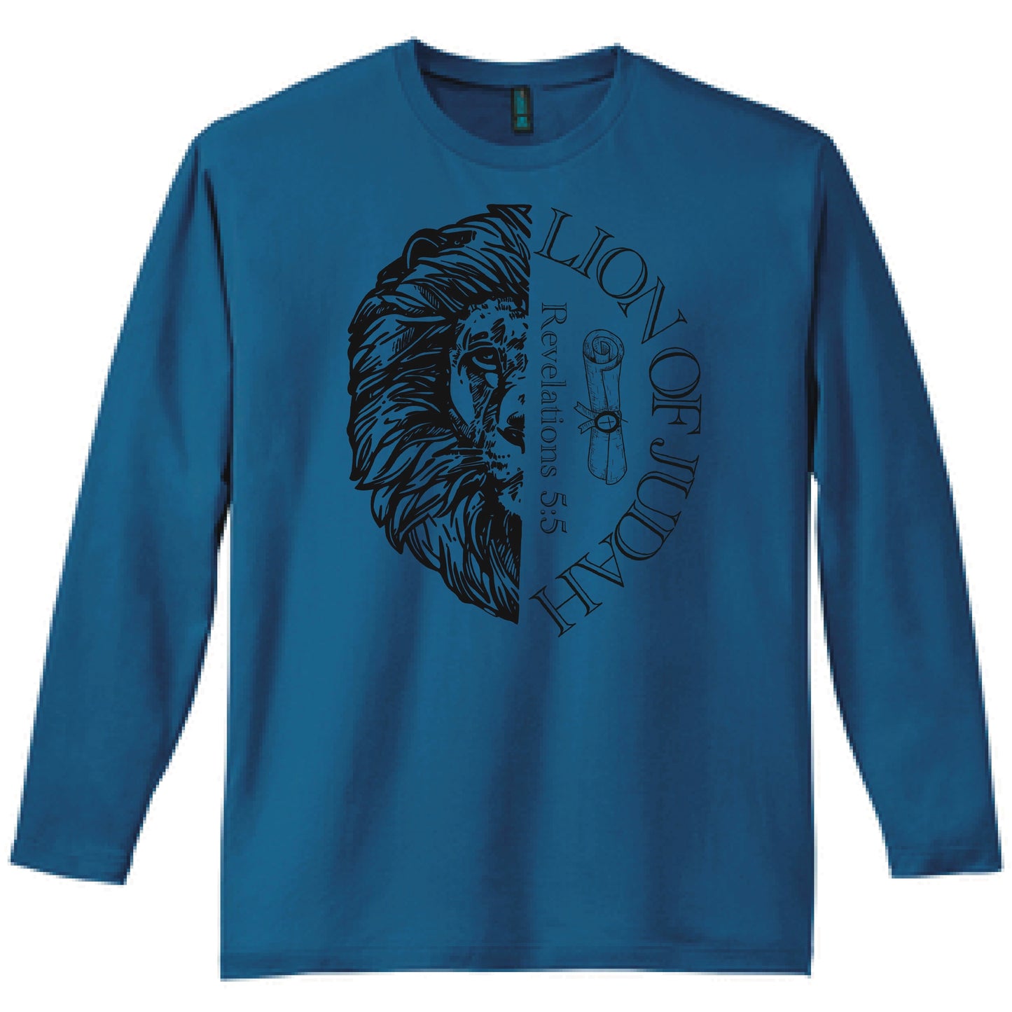 Lion of Judah Christian Long Sleeve T Shirt