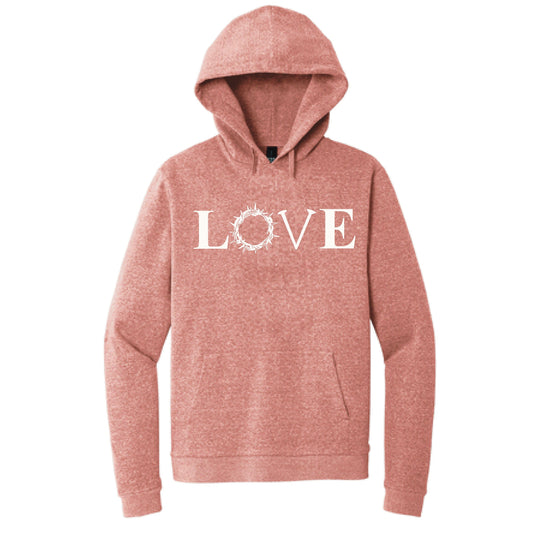 Love with Crown of Thorns and Nails Christian Faith Hoodie