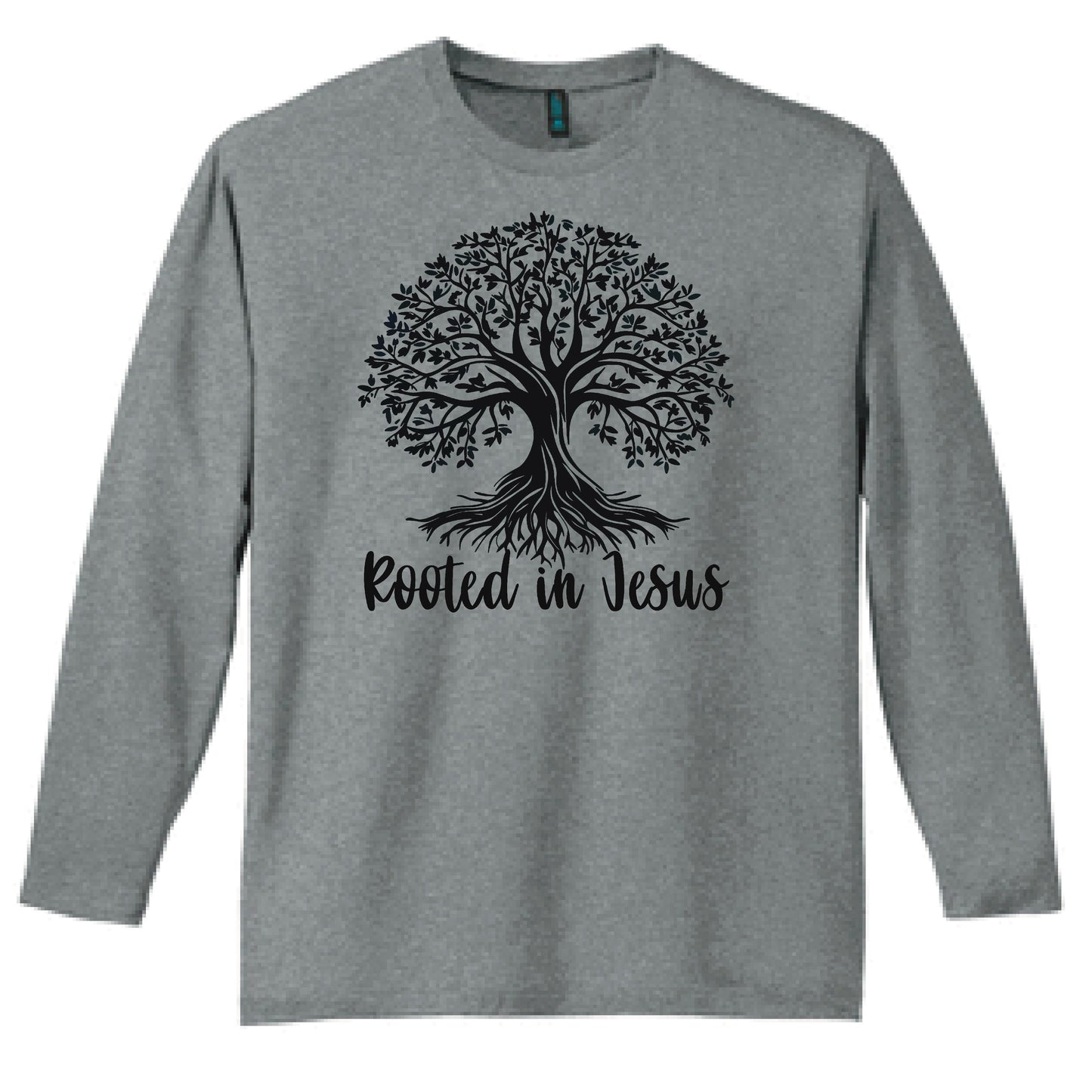 Rooted in Jesus Christian Long Sleeve T Shirt