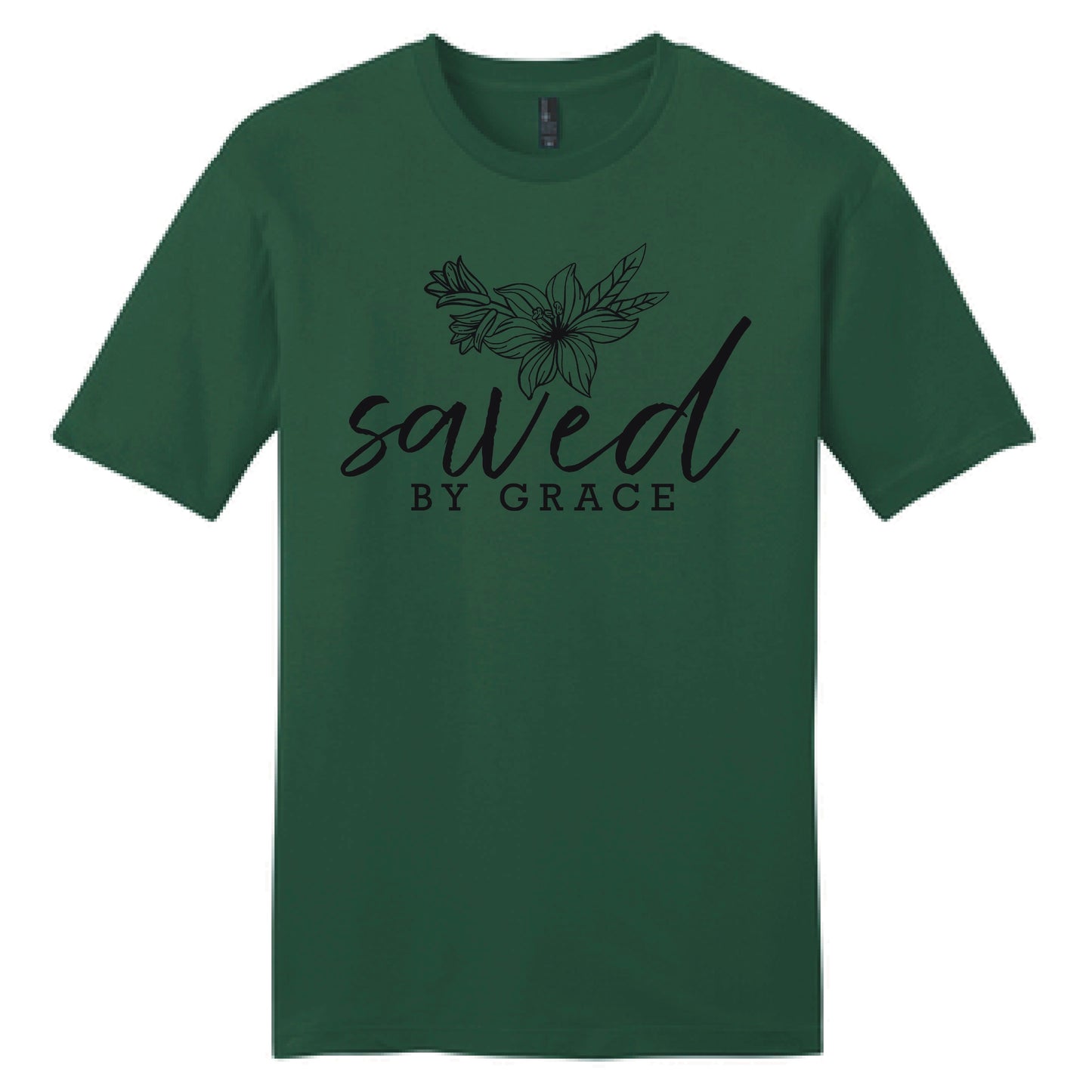 Saved by Grace Christian Faith Short Sleeve Shirt