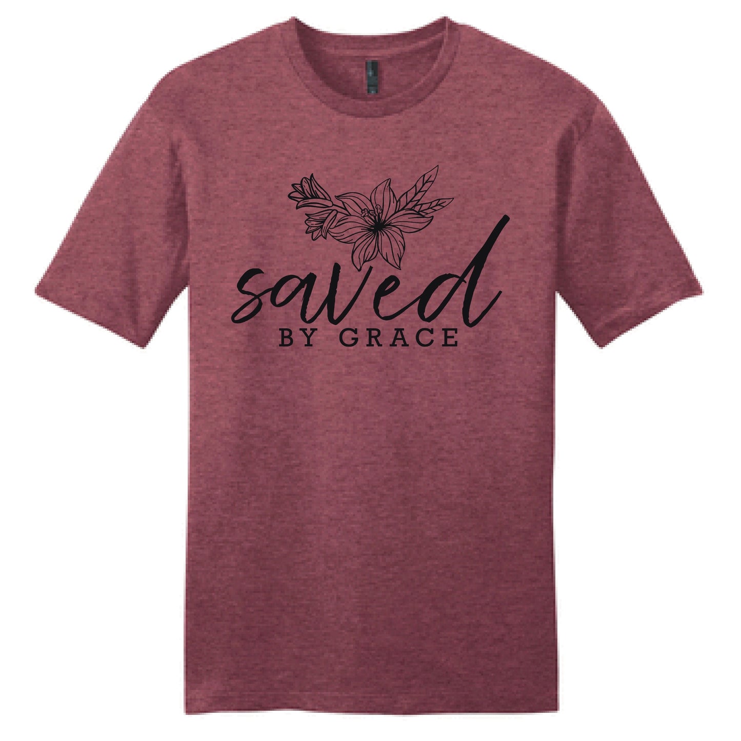 Saved by Grace Christian Faith Short Sleeve Shirt