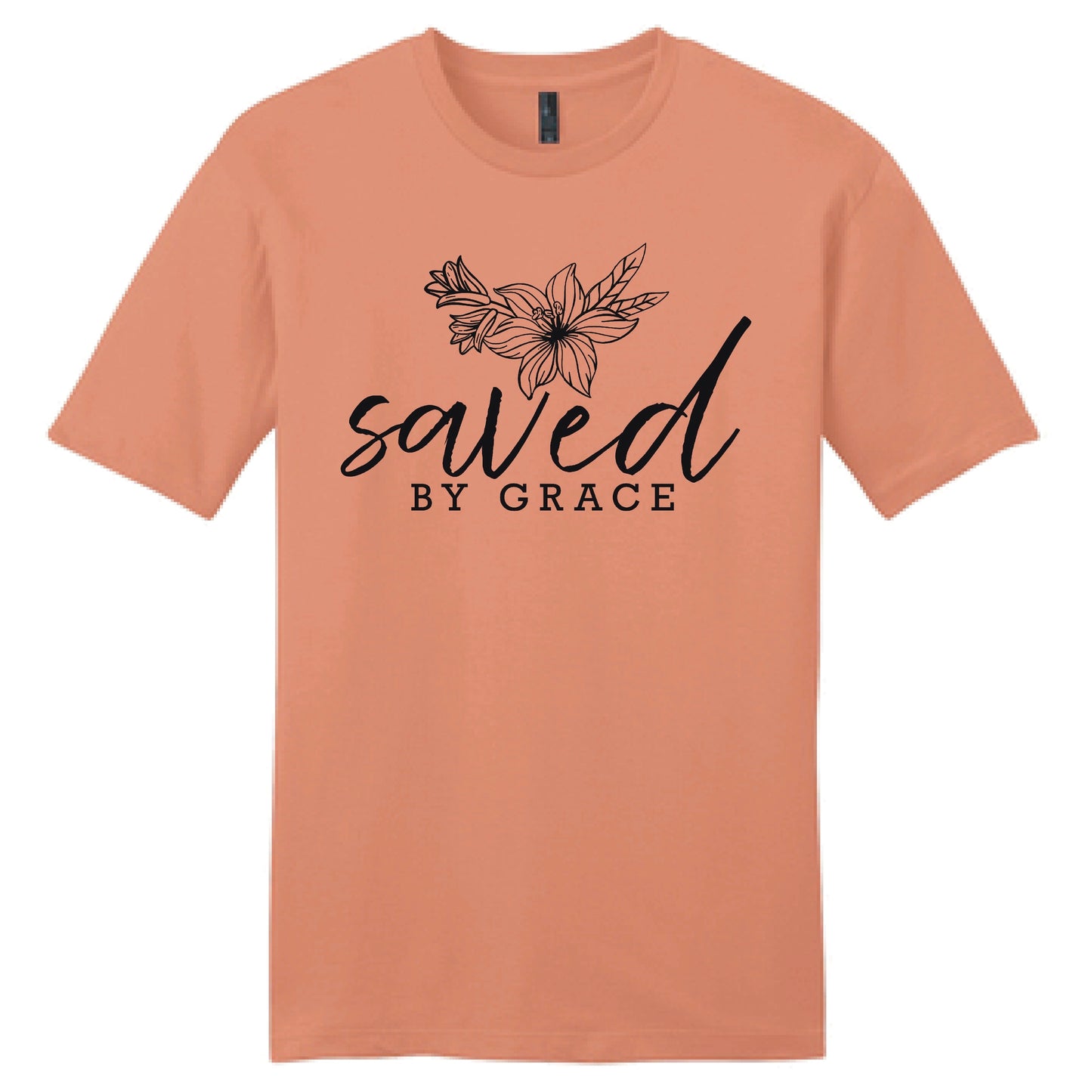 Saved by Grace Christian Faith Short Sleeve Shirt